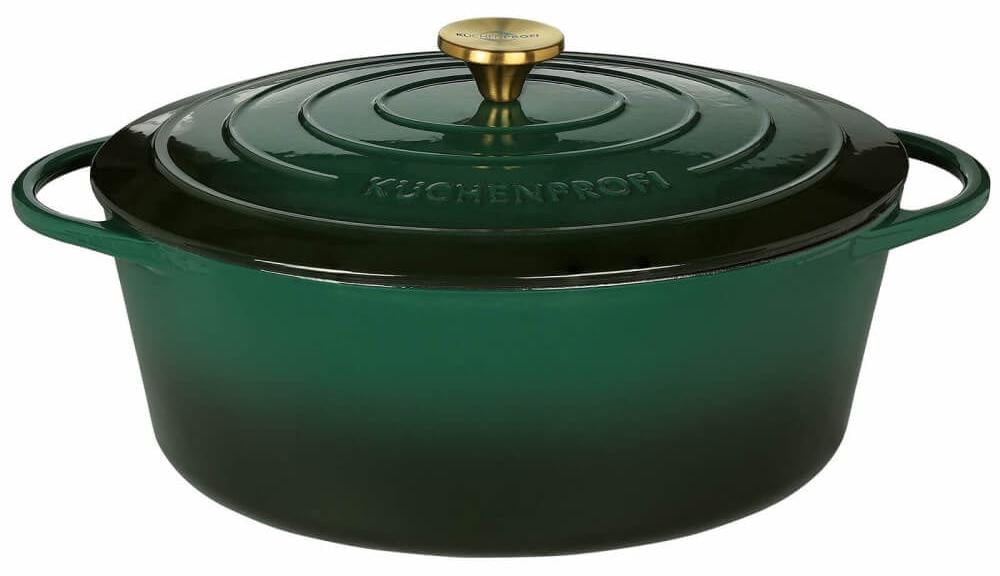 Küchenprofi Braadpan Ovaal 35 cm Racing Green