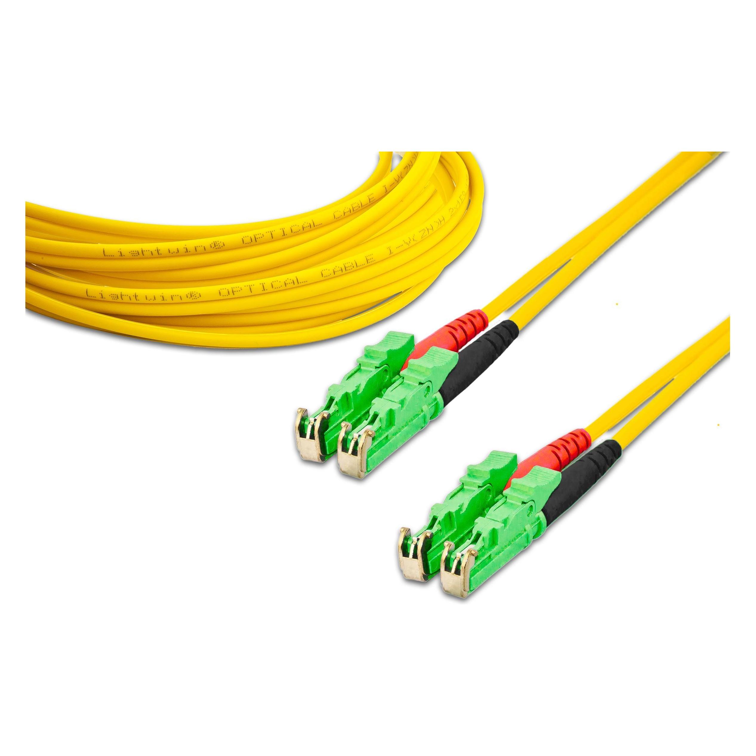 Lightwin LWL-Patchkabel LSH/APC-LSH/APC, Singlemode, Duplex, 5m (5 m) (LDP-09 LSHAPC-LSHAPC 5.0)