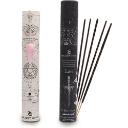 Ancient Witch Spell Incense - Love - Rose Quartz Pendulum