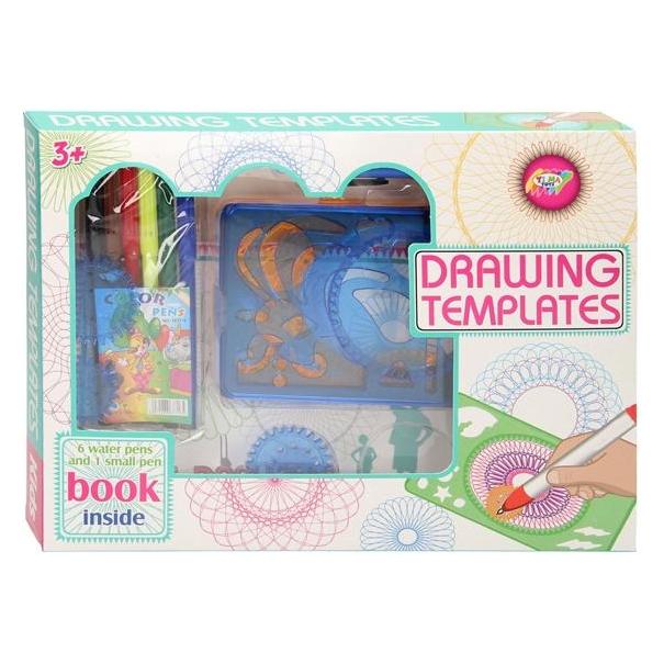 Lobbes Spiral-Zeichenvorlagen-Set, 19-tlg. (66458814)