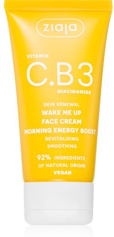 Ziaja Vitamin C.B3 Niacinamide Energigivende dagcreme Til øjeblikkelig opvågnen 50 ml