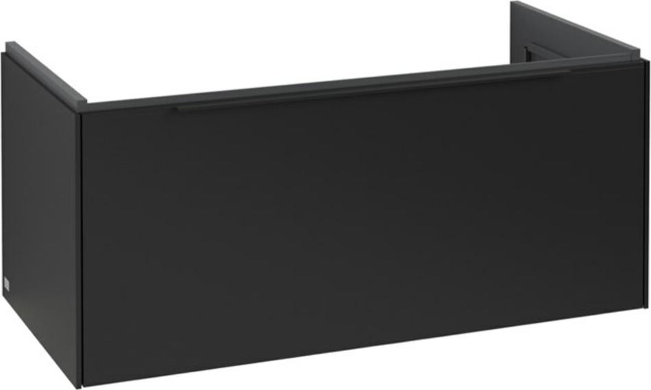 V&B Waschtischunterschrank Subway 3.0 97,3x42,9x47,8cm, m LE/Gr vo b, volc bla