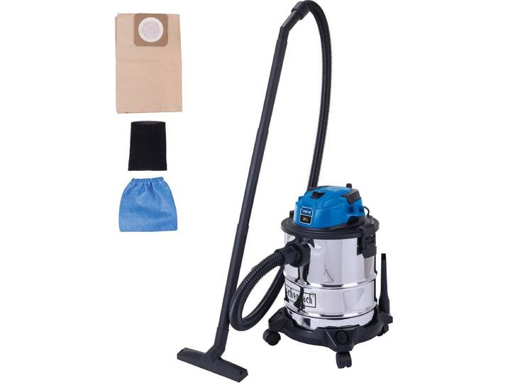 Scheppach NTS20 - Nat en droogstofzuiger - Krachtige motor - Blauw