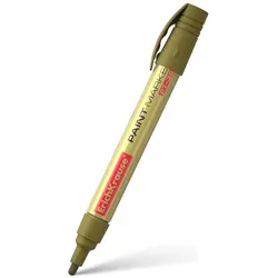 Permanent Marker Gold PT-350 wasserfest 1,5 - 2,5mm 1 Stück Marker Stifte zum Schreiben Markieren Beschriftungsstift für verschiedene Oberflächen