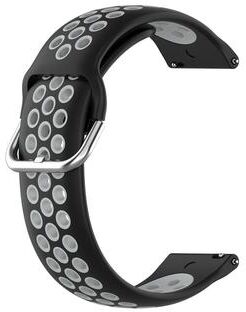 Everyday Crate Huawei Watch 3 Band 22mm Silicone Sport Replacement Strap For Huawei Watch 3 Pro And GT Series black Grey