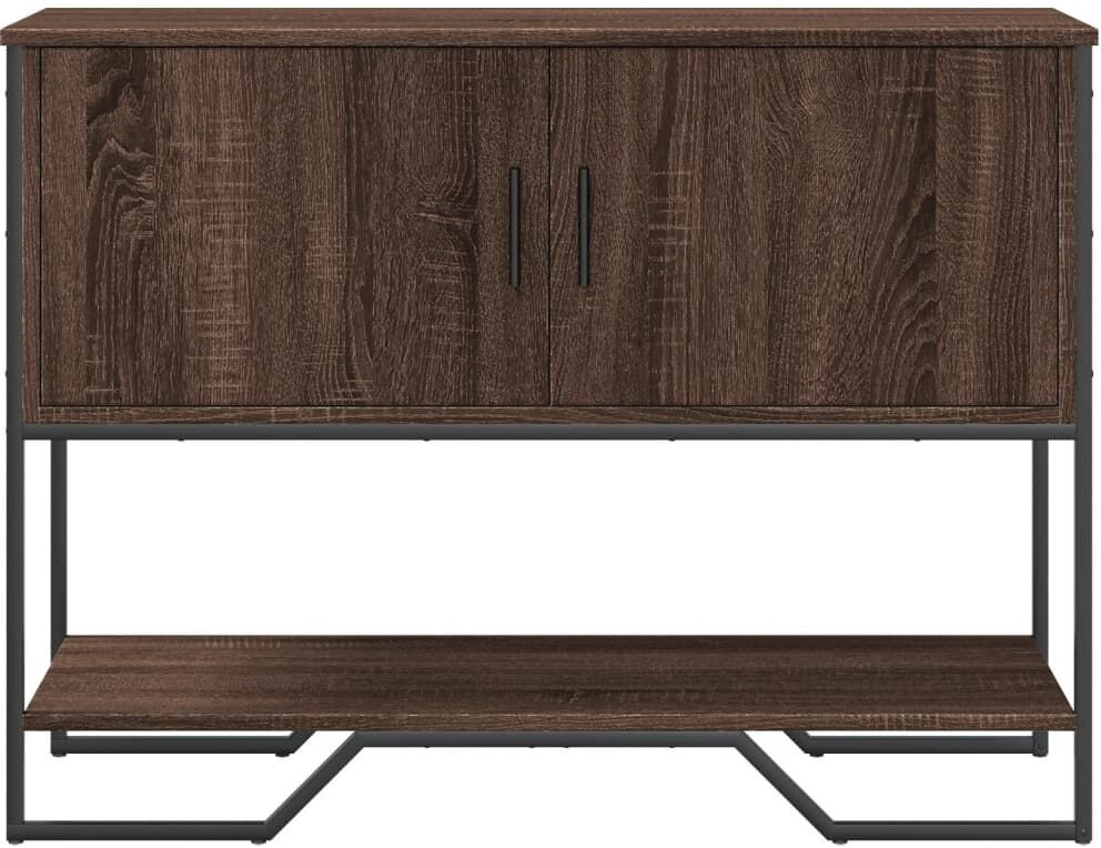 vidaXL Table console chêne marron 100x35x74,5 cm bois d'ingénierie
