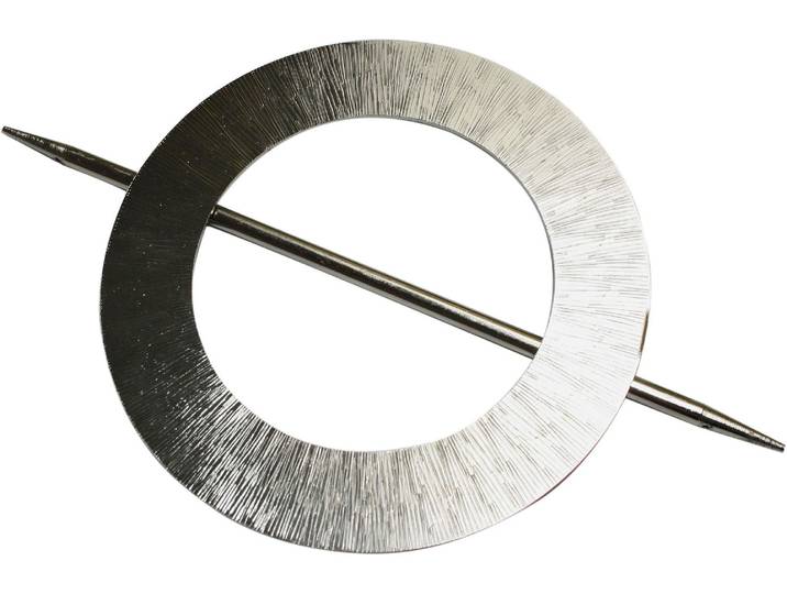 Dekoklammer für Raffhalter GARDINIA Dekospange mit Stab Mars Gr. 1, silber (edelstahlfarben), B:14,5cm L:14,5cm Ø:14,5cm, Metall, Raffhalter, Dekoklammer für Raffhalter, zum Dekorieren und Raffen, Topseller