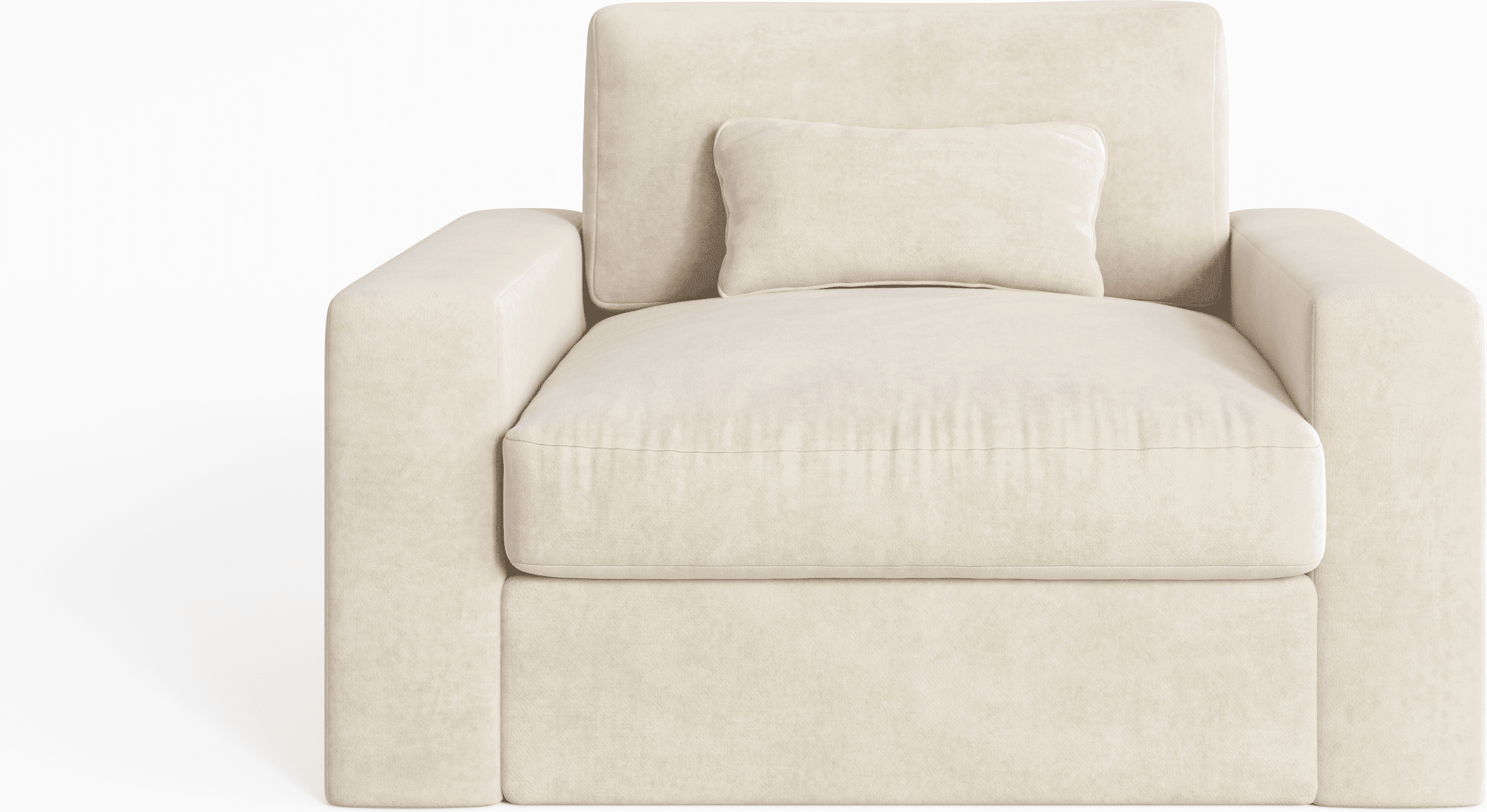 Tribeca Cream Velvet Love Seat