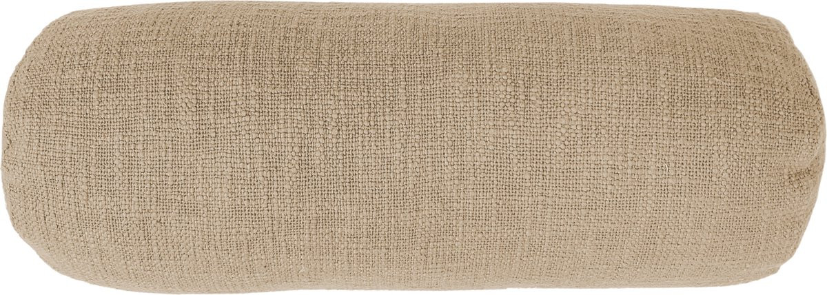 Tiseco Home Studio Bolster Kussen Set van 2 Cotton Slub - Zand - 15 x 45 cm