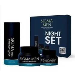 Sigma Men, Beauty Geschenkset, Night Care Set (Gesichtspflege Set, Körperpflegeset)