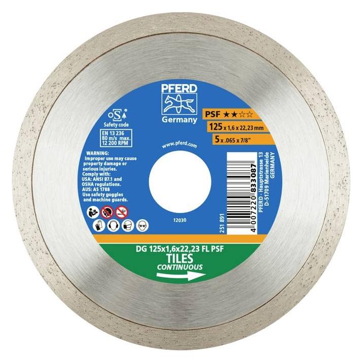 Pferd Diamond cut-off wheels for the construction industry, type with continuous rim PSF (68300041)