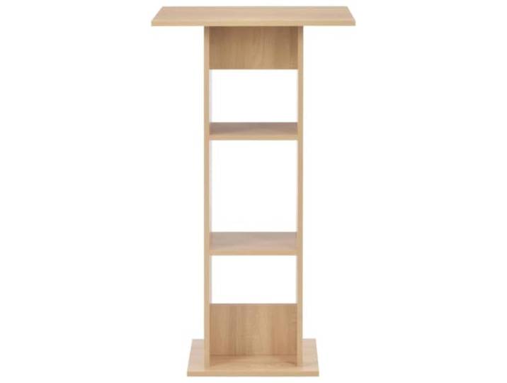 HBBMGYD Bartisch Eiche 60 x 60 x 110 cm aus technischem Holz Vielseitiger Stehtisch, Lagerregale, schlichtes Design, einfache Montage, einfache Reinigung, Wohn- oder Esszimmer