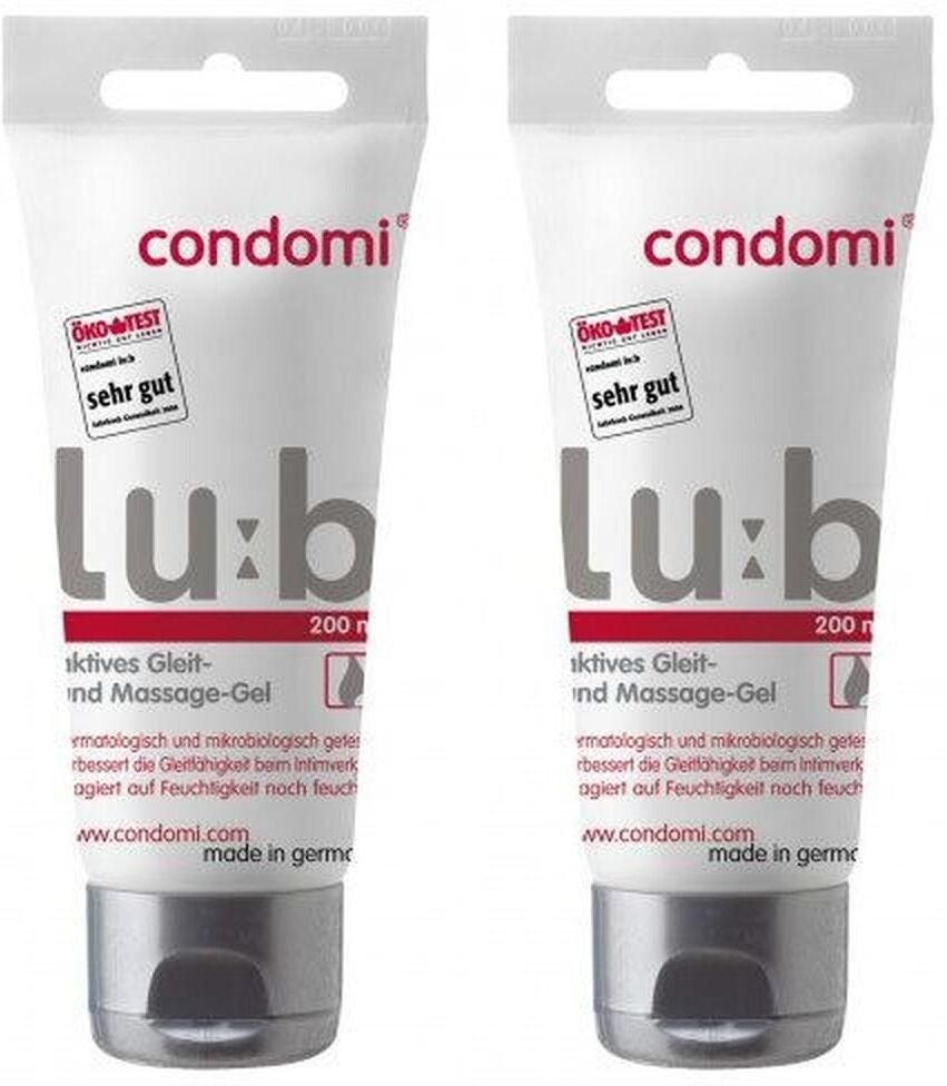 Condomi Lub Gleit- u.Massagegel 2x 2x200 ml Gel