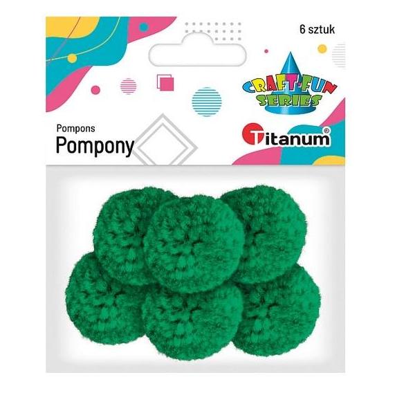 Titanum Garnpompons 3 cm grün, 6 Stk. (41932943)
