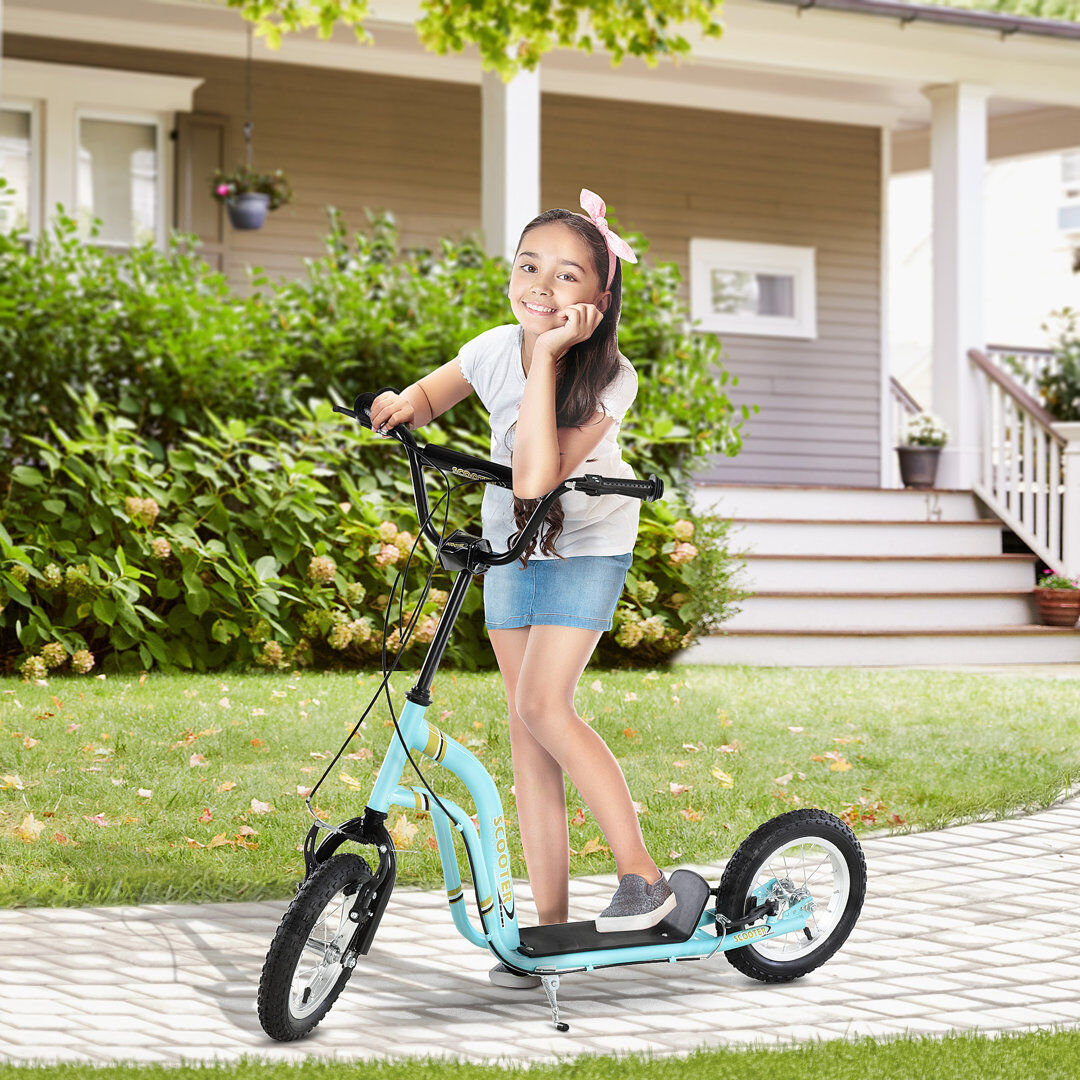 Clydel Metro Lane Kids Scooter Teen Push Scooter Big Wheels for Ages 5+ Years Blue/Black