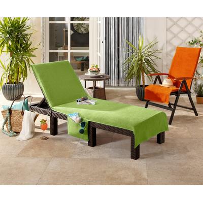 Badetuch Gr. 1, orange (terrakotta), B:60cm L:130cm, Walkfrottee, 100% Baumwolle, Handtücher, Badetuch