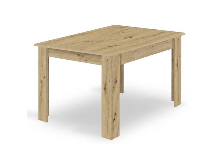 Table à manger Artisan en chêne 120x80 cm - Réf. VK8681847478676
