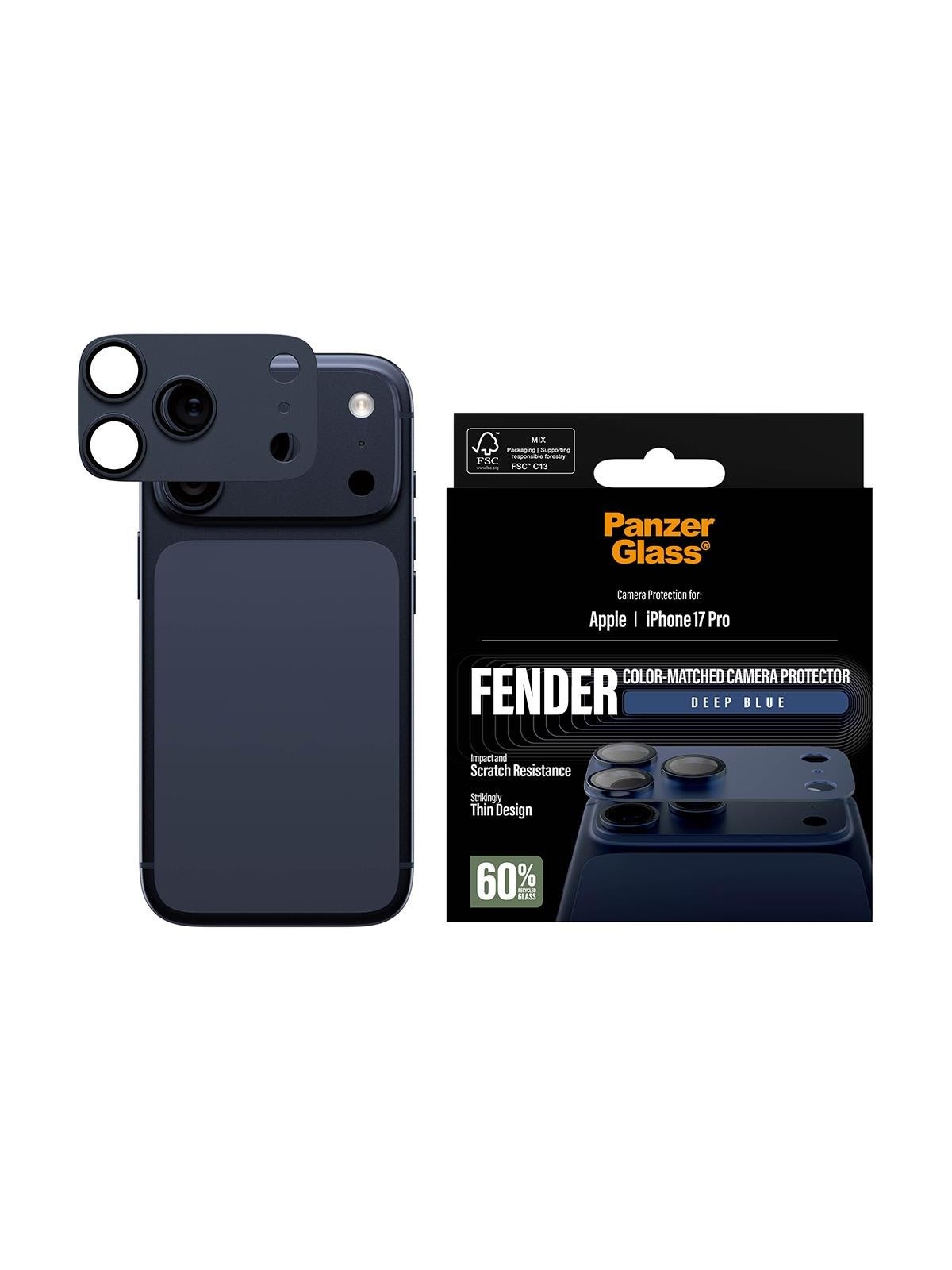 PanzerGlass Fender Camera Protector Deep Blue iPhone 17 Pro