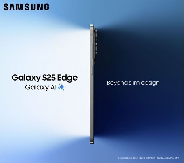 SAMSUNG Galaxy S25 Edge 512GB - Titanium Jet Black