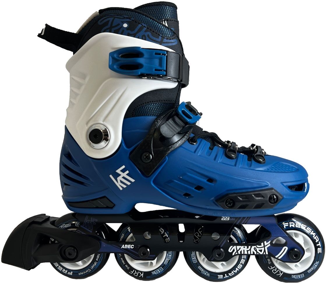KRF Patín freeskate ajustable Hard First New .  (M) Azul