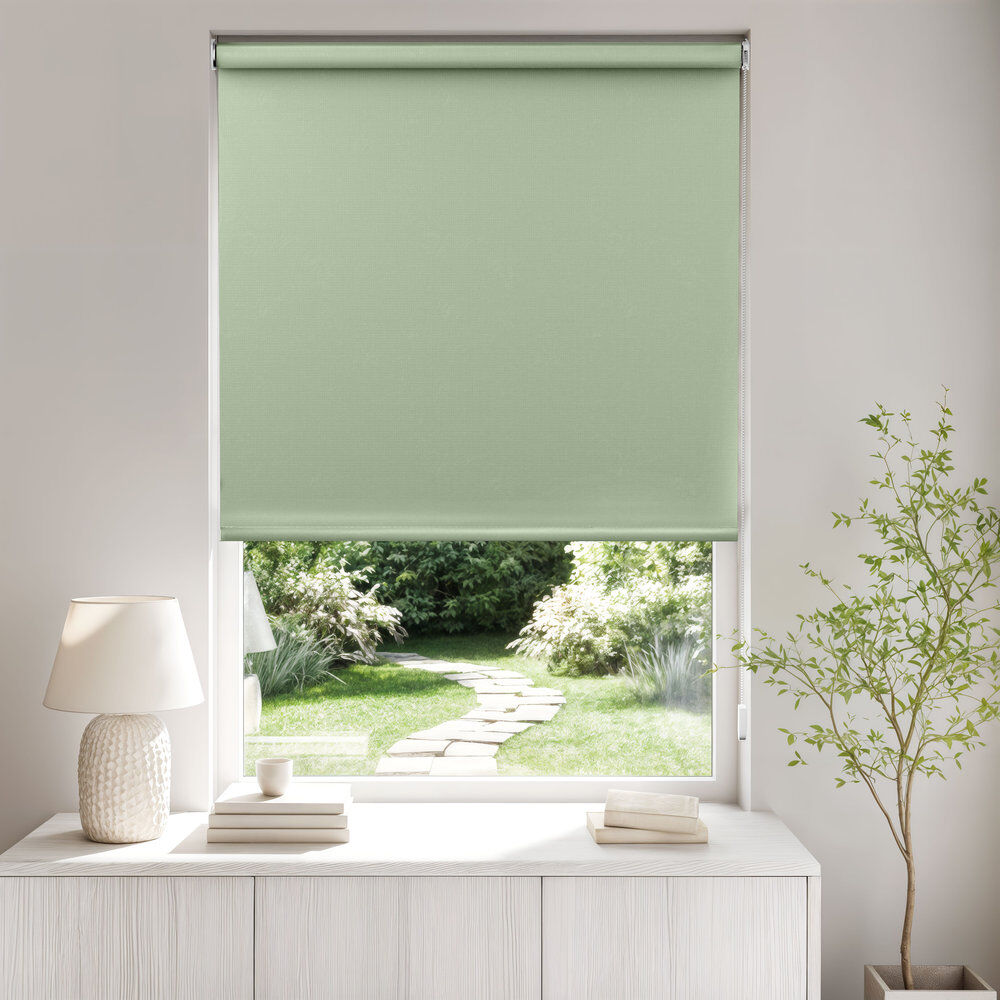 Zipcode Design Blackout Roller shade Sage Green 150cm W x 165cm L