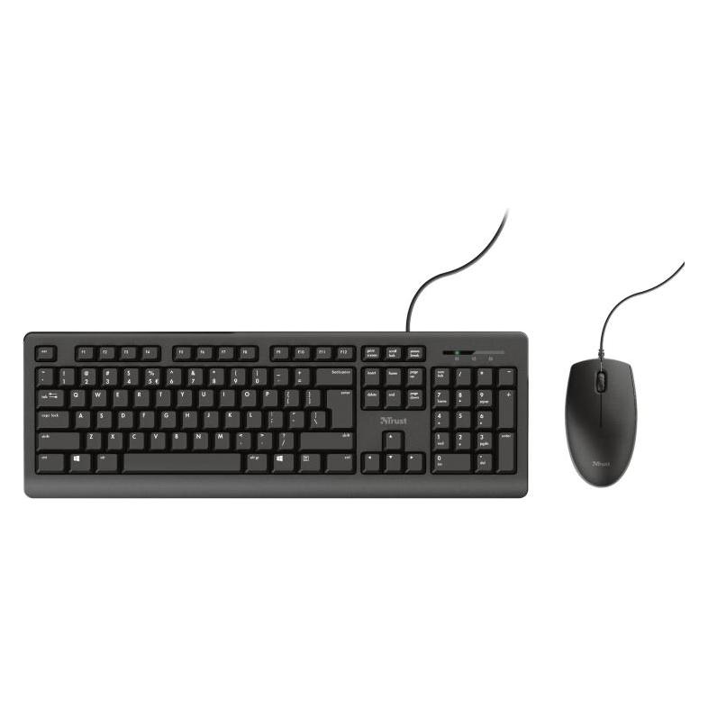Trust Primo Tastatur USB QWERTZ Deutsch Schwarz (DE, Kabelgebunden) (23973)
