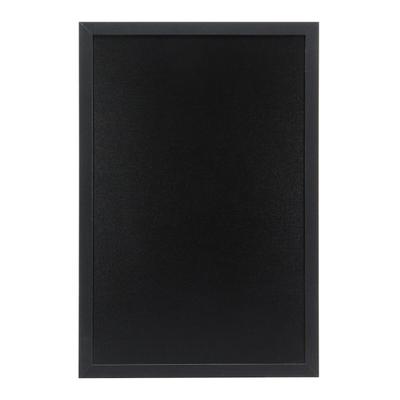 Securit® Wandtafel "Woody" - Holz mit schwarz lackiertem Finish - Kreidestift und Montageset inklusive - 40x60cm