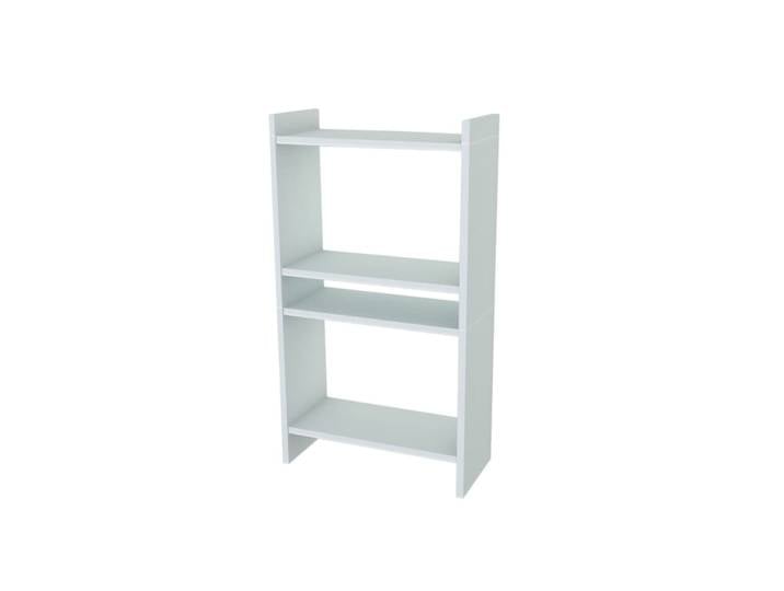 Bibliothèque 4 étages 90 cm blanc
