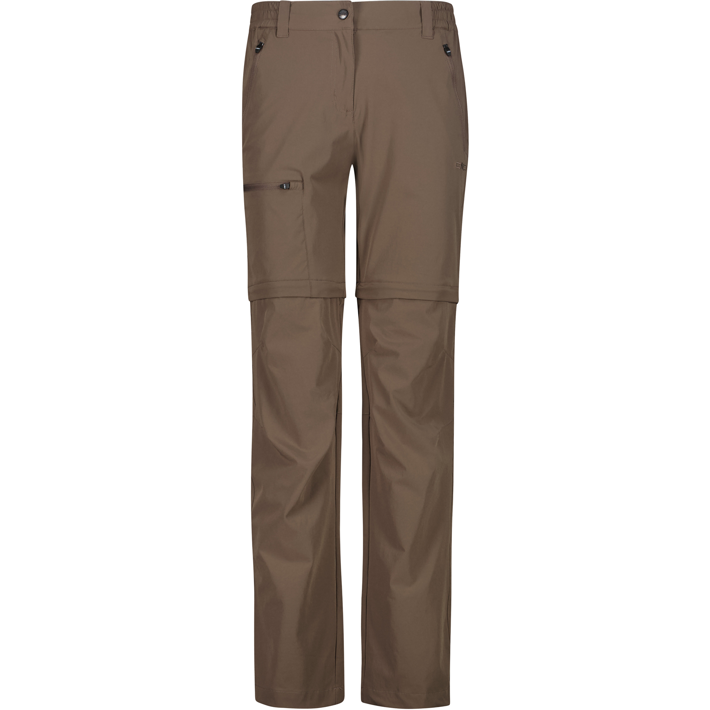 CMP Zip Off Hose Damen Zip-Hosen braun Größe XL Trekking Elastisch