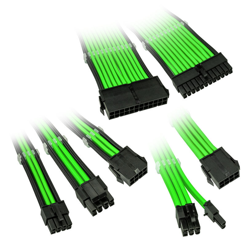 Kolink Core Adept Braided Cable Extension Kit - grün