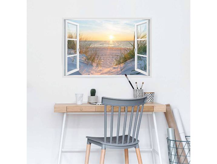 Poster Coucher de soleil Papier Beige 61 x 92 x 0cm