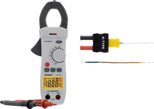 VOLTCRAFT VC-519 Stromzange digital CAT III 600V Anzeige (Counts): 2000