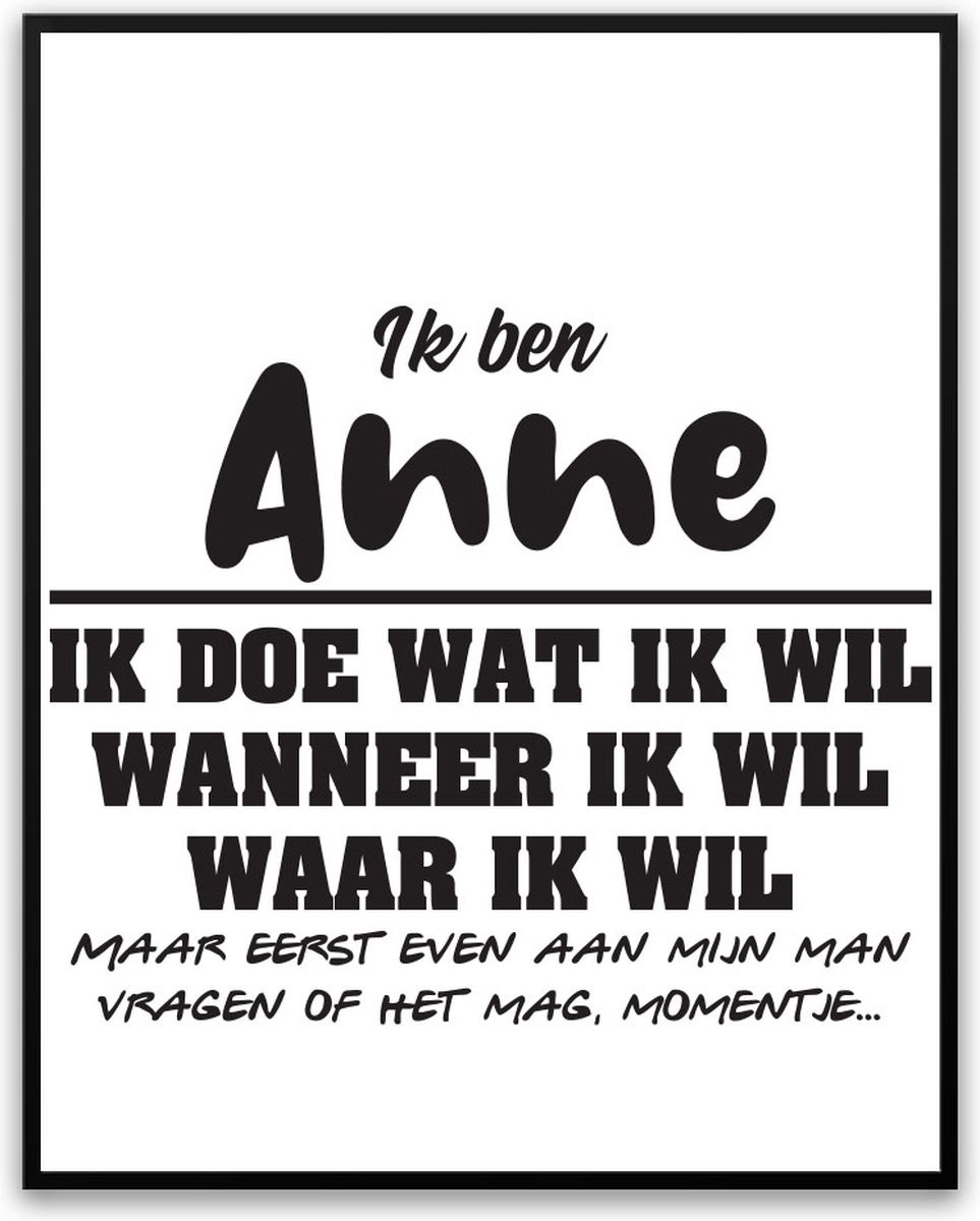 Anne - Partner toestemming vragen Fotolijst met glas - 40 x 50 cm