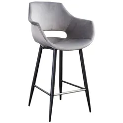 BARHOCKER ZAJA Grau Velvet