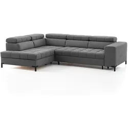 Exxpo by Gala Ecksofa mit Funktion Bocco Stoff Grau Stone