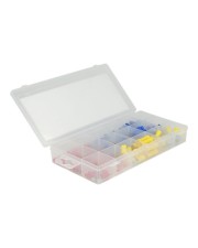 Delock Kabelverbindungssatz Blau Gelb Rot Kabelverbinder Sortiment Box 170-teilig farbig (86513)