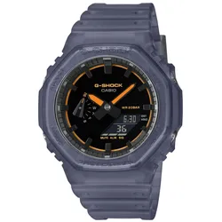 Casio GA-2100K-2AER G-Shock Classic Ana-Digi Armbanduhr Blau/Orange