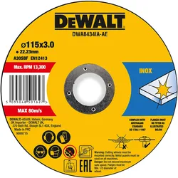 DEWALT High Performance Trennscheibe Metall ø 115mm - DWA8434IA-AE