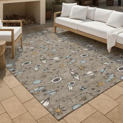 Addison Rugs Machine Washable Indoor/ Outdoor Spaceship Chantille Rug
