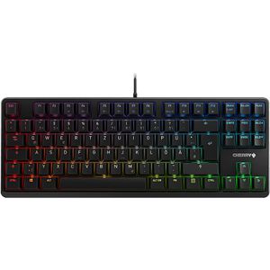CHERRY Tastatur G80-3000N RGB TKL, Silent Red, mit RGB-Beleuchtung und mechanischem Tastenfeld