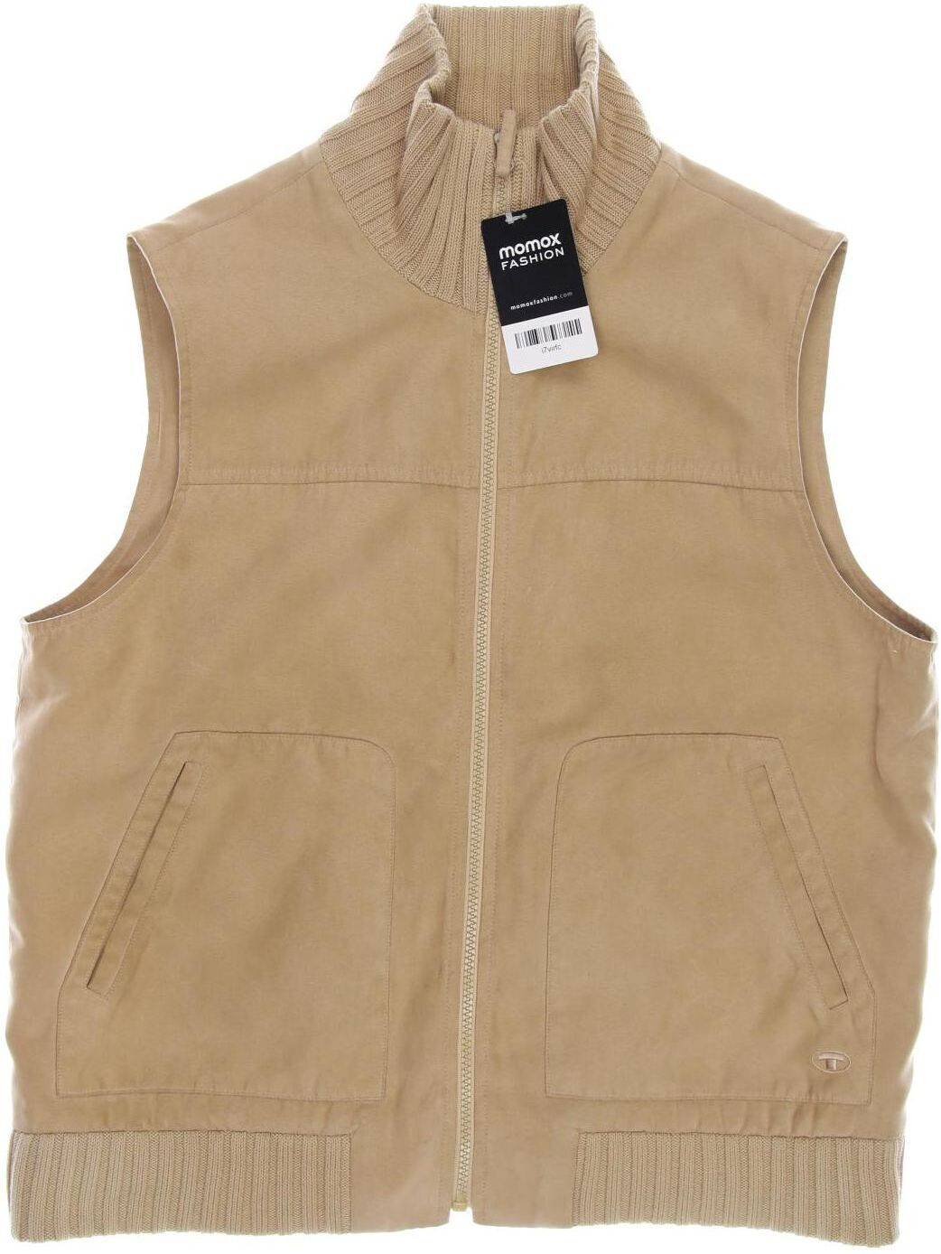 Tom Tailor Damen Weste, Beige, Gr. L, Synthetik - Second Hand