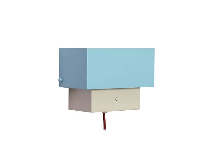 HÜBSCH - Applique avec prise Arte - Bleu - Fer laqué
