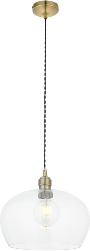 House of Hampton Hovey 1 - Light Single Pendant Antique Brass 41cm H X 31cm W X 31cm D