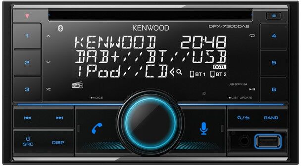 Kenwood Electronics DPX-7300DAB Nero Bluetooth (DPX7300DAB)