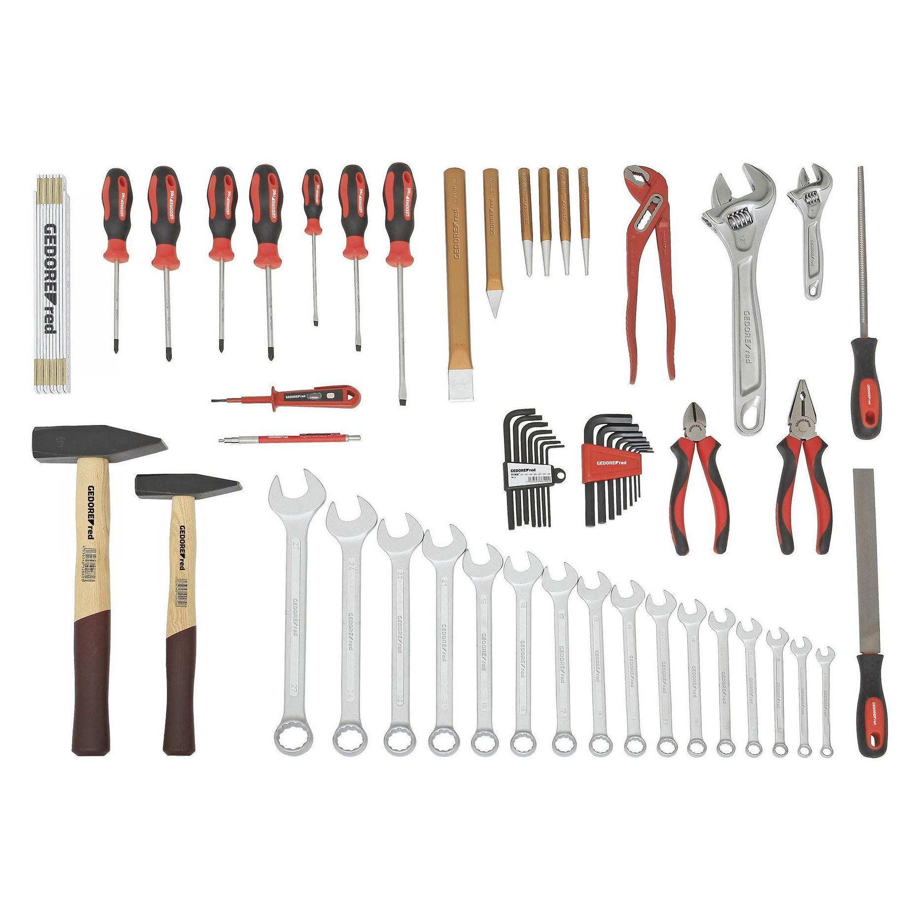 Gedore Red red R21000059 Werkzeugsatz ALLROUND lose 59-teilig (3301632)