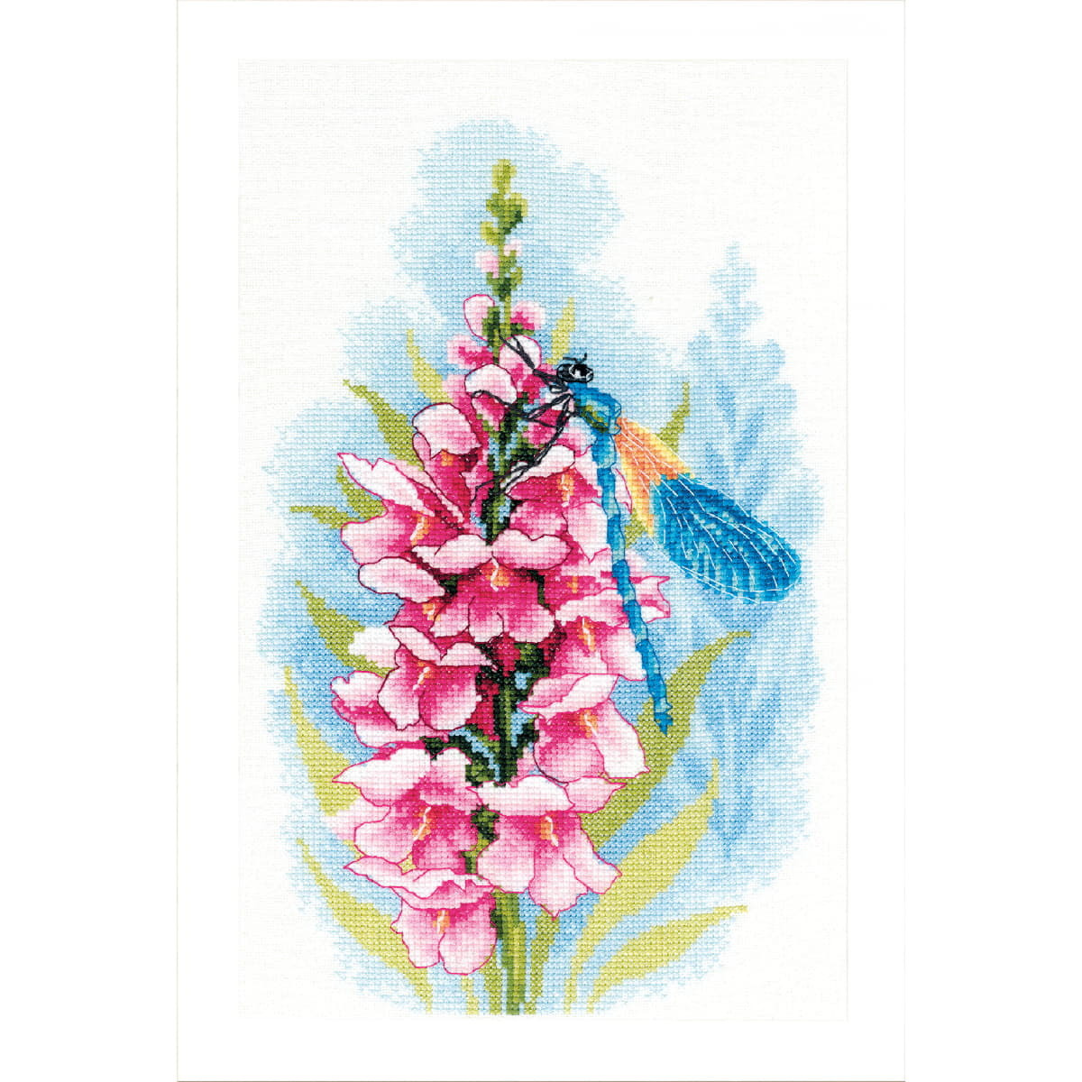 Lanarte Kruisstikset Libellenschatz Aida met telpatroon 22x33 cm