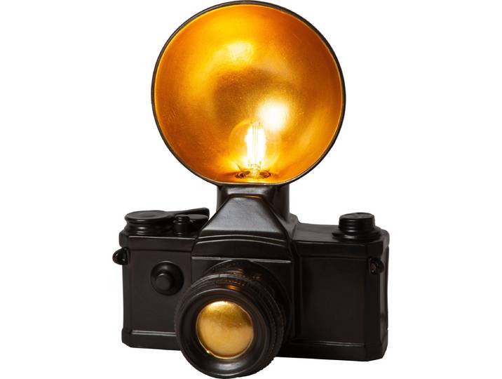 Lucide EXTRAVAGANZA CAMERA - Tafellamp - 1xE14 - Zwart
