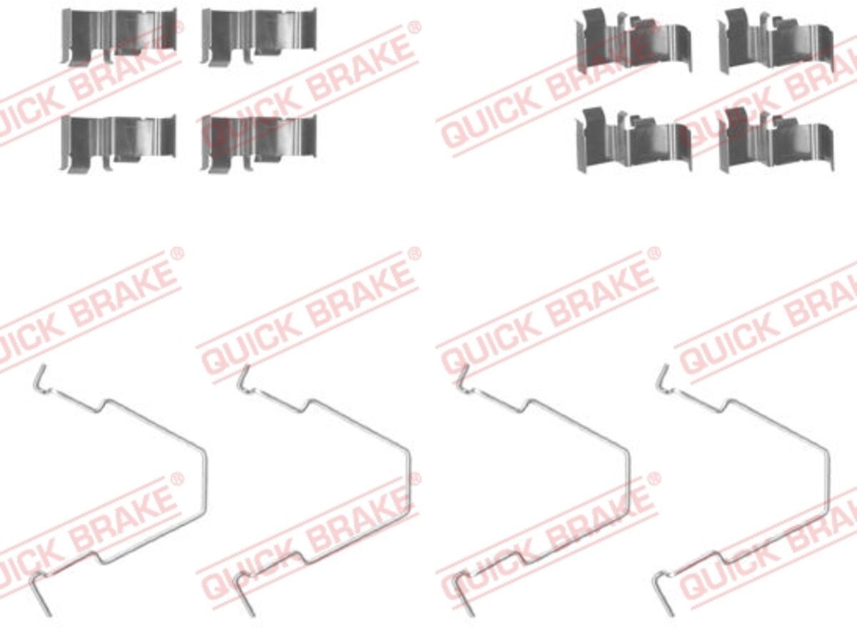 Zubehörsatz, Scheibenbremsbelag QUICK BRAKE 109-1652