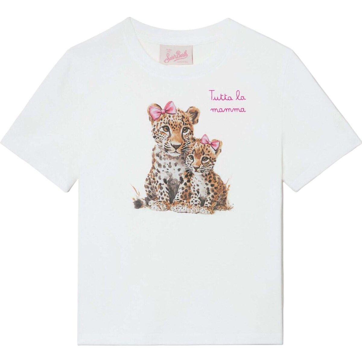 MC2 Saint Barth Elly Girl Cotton Tshirt leopard tutta mamma 01n emb (00299L) 4 yrs ELLY001-00299L-4 yrs
