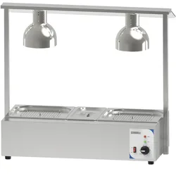 Tranchierstation Beheizt mit Wärmebrücke und Bain-Marie Casselin CPDCBMFRD
